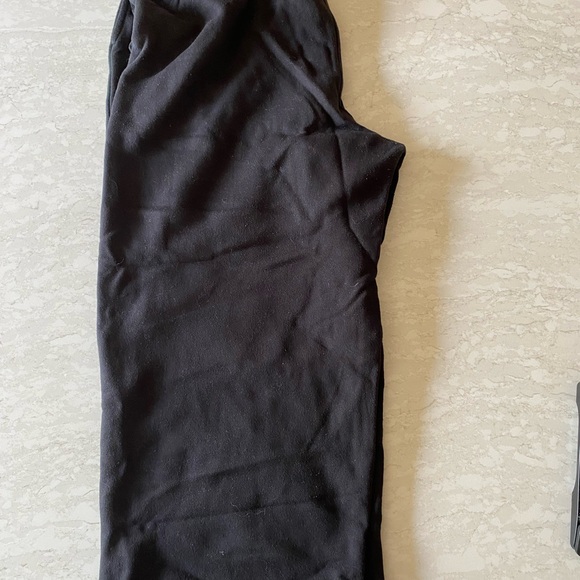 A new day women's black crop wide leg sweatpants size large - Picture 5 of 7